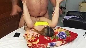 Young Girl From Party Craves Muscular Old Man