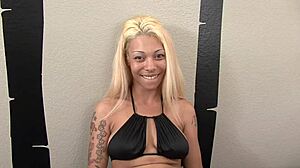 Ebony hottie shows her wet cunt, asking if you like it.