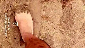 bare feet playing in the sand for sensory purposes, fetish included