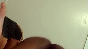 the guy starts digging deep into her wet pussy with his fingers and tongue making her moan loudly