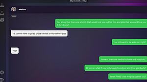 Melissa plays dirty texts ending with small tits