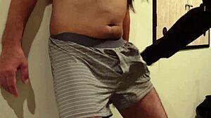 i let this femdom bitch slap my cock and kick my balls hard