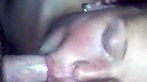 Amateurs sg and jg share a casual blowjob session.