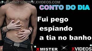 Erotic story: caught spying on aunt in bath