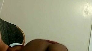 the guy starts digging deep into her wet pussy with his fingers and tongue making her moan loudly