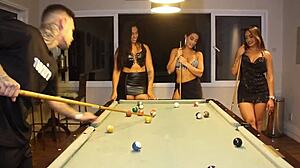 teaching friends pool turns into hot sex 😈