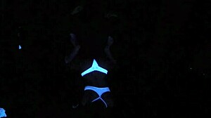 scarlett johnson under blacklight in sex pov scene