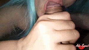 Perfect big tits amateur delivers fast cumshot titfuck creampie in college homemade scene