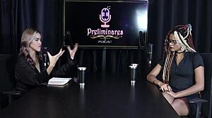 naomi campos dominates in sheer red lingerie