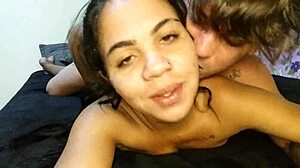 Latina teens kiss and suck big cocks at the party