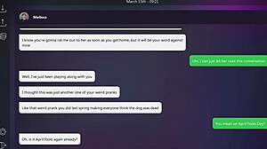 Melissa plays dirty texts ending with small tits