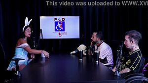 in a reality show, tifany rocha starts with a video called 'the mother is a slut' and pays to record, leading to a swing cast in sheer red.