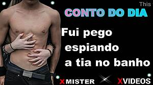 Erotic story: caught spying on aunt in bath