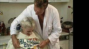 Step dad fills hot holes with all sorts of treat