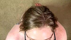 i love how lexi takes that nice bbc, swallowing cum with her glasses on