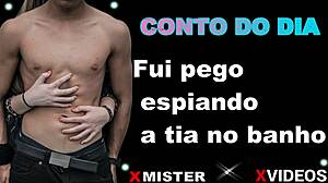 Erotic story: caught spying on aunt in bath