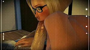 Watch the milf give a blowjob to a teen.