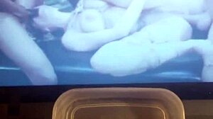 She casually masturbates in her room, enjoying the moment