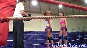 I watch wild eurobabes in intense wrestling match