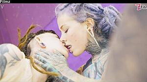 First Time Anal - Shy Goth Punk Teen 18+ Tries Anal Finger and Toys for Gaping Lick