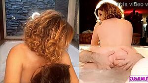 Big Tits Blonde Bent Over And Fucked In Jacuzzi