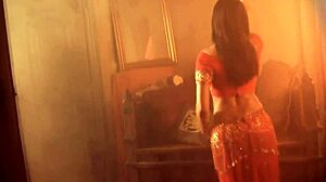 Lovely Brunette Dances Gracefully in Amateur Striptease Undressing