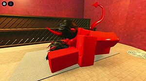 this demon girl seduces me with her hot oiled body in a sauna roblox