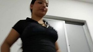 Sexy Venezuelan Latina with big culo dances for me. We end up screwing in the living room.