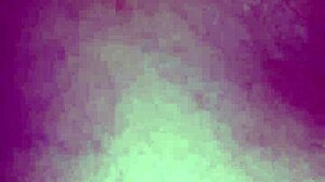 Bent over in doggystyle position, contrasting pleasure and submission