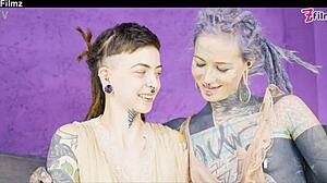 First Time Anal - Shy Goth Punk Teen 18+ Tries Anal Finger and Toys for Gaping Lick