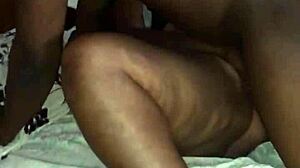 bbw stepmother masturbates on bed... i help with my monster cock deepthroat in close-up 😈