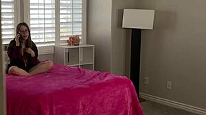 Trying anal with teen step sis Jackie Hoff in cowgirl and doggystyle.