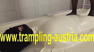 feeling the intense trampling in vacuum bed