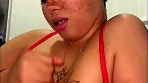 HALF-SISTER ENTERS MY ROOM AND HELPS WITH HANDJOB!