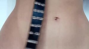 Self Punishment With A Belt Lightly