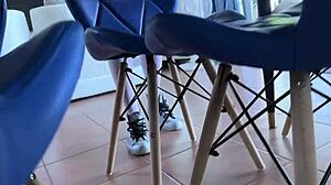 Busty College Babe Tied Up for Tickling, Spanking, and Bondage Play