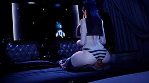 Gothic Kuro Facesits in Femdom.