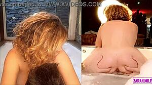 Big Tits Blonde Bent Over And Fucked In Jacuzzi