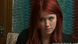 Redhead And Brunette Girl On Girl Oral Sex