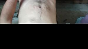 Wow, curvy milf gets hot cum on her fat cheeks!