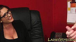 I dominate in the office with cfnm humiliation