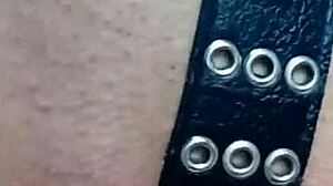 Self Punishment With A Belt Lightly