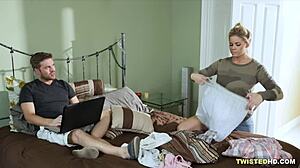 Busty Jessa Rhodes Lures Boyfriend into Blindfolded Trap