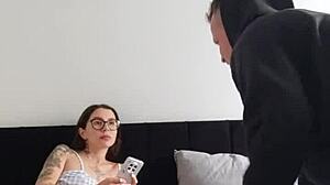 Stepsister Catches Me Filming Her Blowjob!