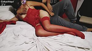 The cuckold watches his horny wife getting groped by amateurs