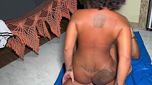 Petite latina wife arrives from party for screaming threesome sex with boyfriend and friend