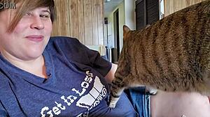 clara crisp, the tall chubby milf bbw with hairy fat body, gets ready solo for giantess fetish video behind the scenes