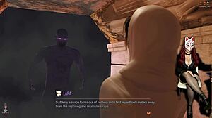 Croft deepthroats cock with fingers in ass