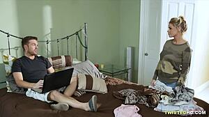 Busty Jessa Rhodes Lures Boyfriend into Blindfolded Trap