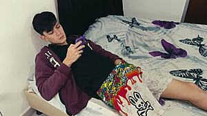 my stepson was masturbating with his favorite tantaly doll and i help him with his penis